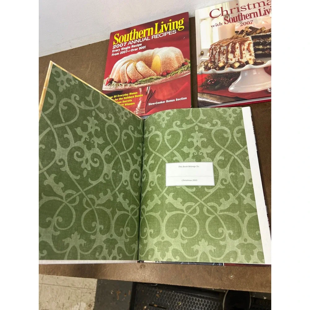 10 Southern Living Hardcover Cookbook Lot Annual Recipes Christmas All-Time Favs
